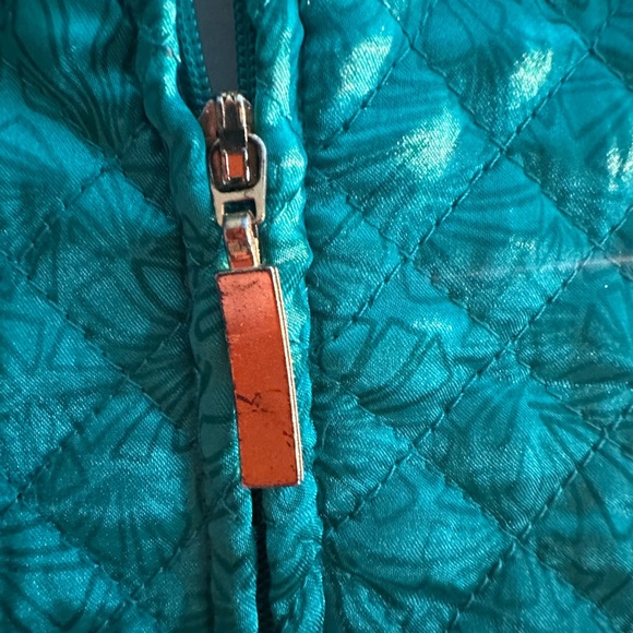 C.L.O.T.H.E.S green zipper pockets quilted jacket in green Large - Picture 12 of 16